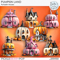 Pumpkin Land Pumpkin Houses by Ilonka's Designs