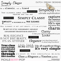 Simply Classic - Wordart