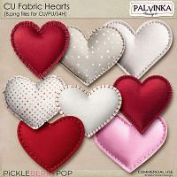 CU Fabric Hearts