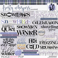 Frosty Whispers: WordArt