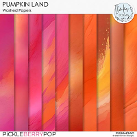 Pumpkin Land Washed Papers by Ilonka's Designs
