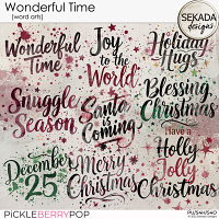 Wonderful Time [word arts] by Sekada Designs 