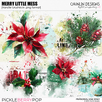Merry Little Mess - transfer brushes in .png format