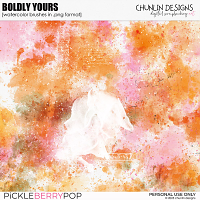 Boldly Yours  - watercolor brushes in .png format