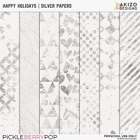 Happy Holidays | Silver Papers