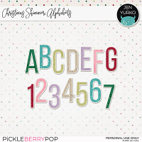 Christmas Shimmer: Alphabets