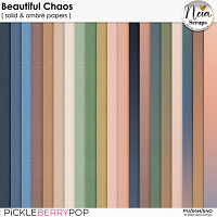 Beautiful Chaos - Solid & Ombré Papers - by Neia Scraps