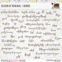 Season of Renewal | Planner Booster | Words