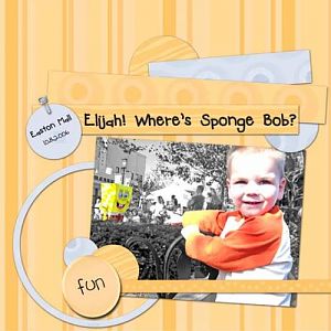 Elijah, where is Spongebob?