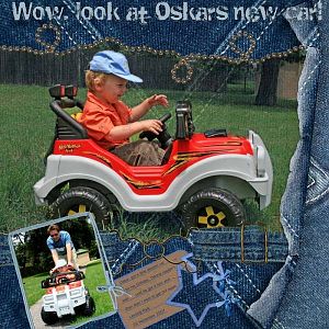 Oskar's birthday car