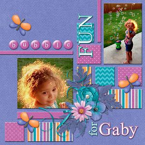 Bubble fun for Gaby!