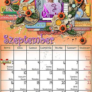 Our September calendar