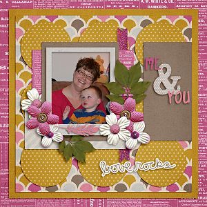 Simple Girl Scraps - Love rocks mini / Jen C Designs - Memory Makers VL1 TP