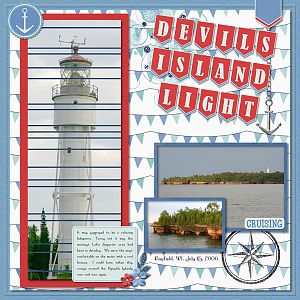 Devils Island Light