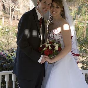 Me and DH on our wedding day 3/08/2008