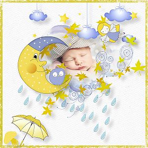 kit 4 seasons baby layout by myriam grandet