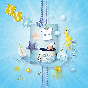 kit 4 seasons baby layout by myriam grandet