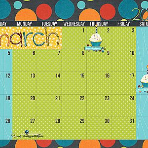 2017 March Calendar