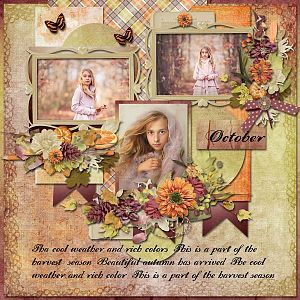 Autumn Has Come October by Eudora Designs