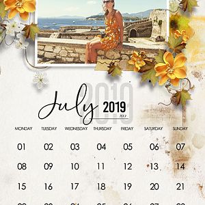 Calendar July 2019