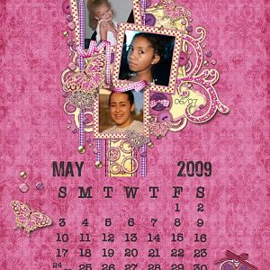 May Calendar Page