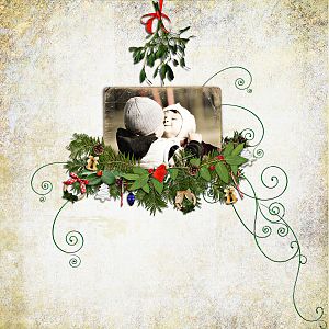 Mistletoe kiss