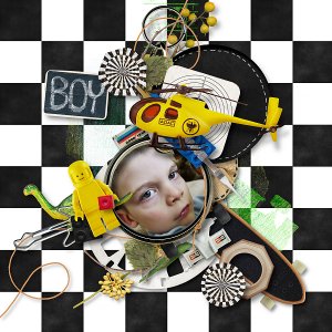 June 2020 - Color 'Boy's Scrap" Challenge