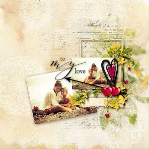 I love you - collection with quick pages & FWP by DitaB Designs