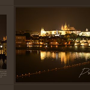 Prague at night