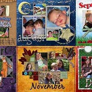 6 Month 2009 Calendar July to December