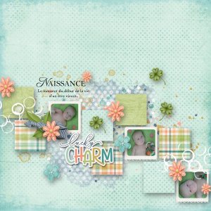 GDSO mini kit LUCKY CHARM DE fayette + TEMPLATE BELLISAE 7DAYSWEEKS