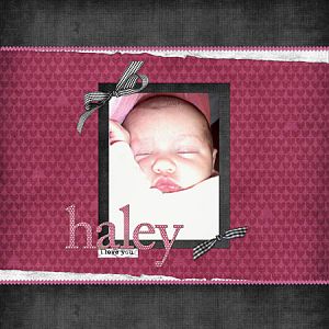 Haley at 2 weeks