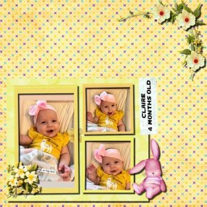 Claire at 4 months