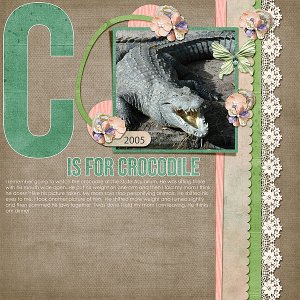 C is for Crocodile