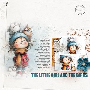 The little girl and the birds