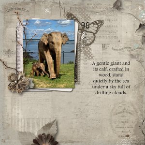 Wooden Elephants