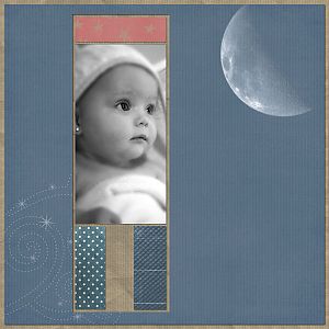 Baby at the moon