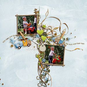 Little boys and their toys