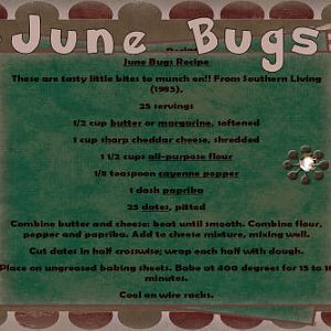 Recipe Card - June Bugs