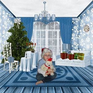 Blue Christmas - Layout 2 (Twin_Tina)