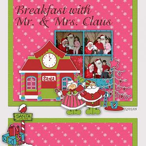 Breakfast with Mr and Mrs Claus