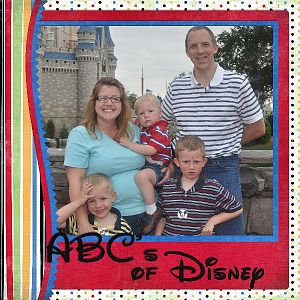 Cover Page for My ABC Book of Disney