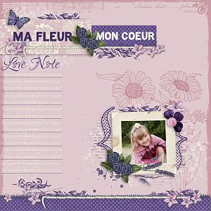 Ma fleur, Mon coeur