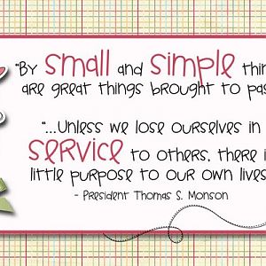 By small and simple things.....