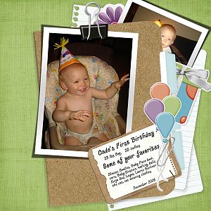 Cade's First Birthday