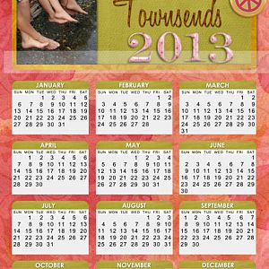 Townsend Calendar 2013