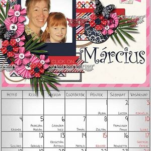 Our march calendar