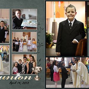 Noah's First Holy Communion