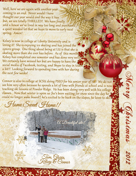 2012 Christmas Letter