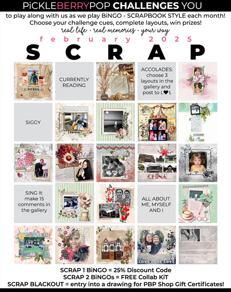 2025-02 Scrapbook Bingo